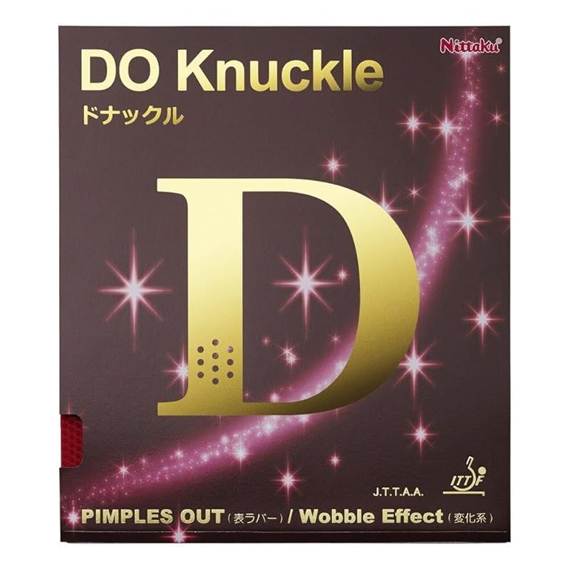 【新品】 ニッタク(Nittaku) 卓球 ラバー ドナックル 表ソフト 変化系 NR-8572 ブラック 一枚 0