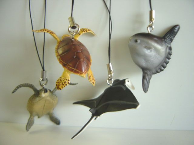 ♯Hsi09LJ地球生命紀行サメ-日本近海の生き物ストラップフル8種