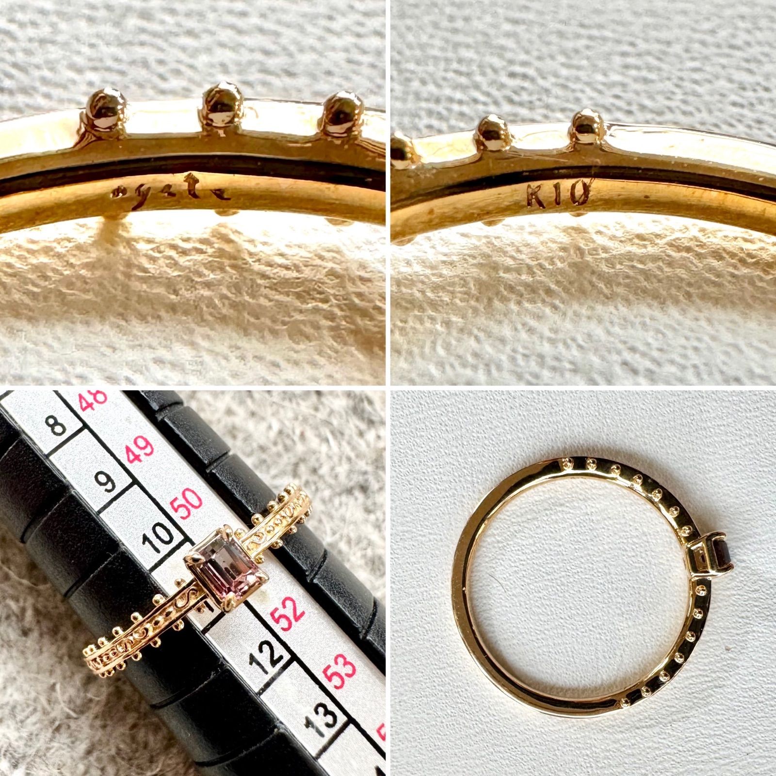 アガット◇K10YG*11号*バイカラーサファイアリング*agete*指輪 - メルカリ