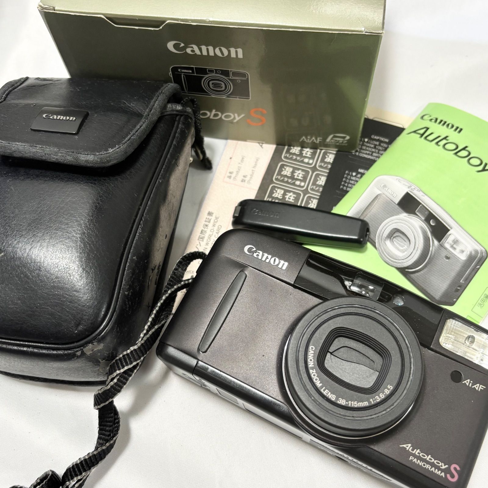送料無料 Canon|キャノン|Autoboy S|コンパクトフィルムカメラ|撮影|写真|動作未 | 品|ジャンク品扱い|ケース付き| き