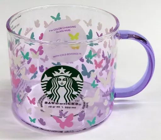 中古】マグカップ・湯のみ バタフライ カラーチェンジング耐熱