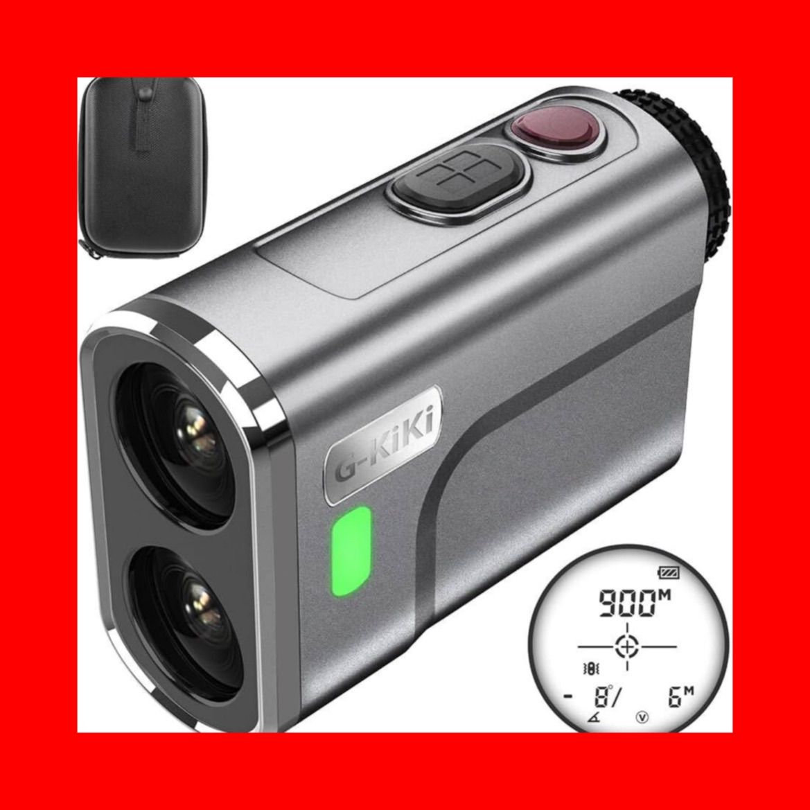 ゴルフ レーザー距離計 透過率95% 6.5倍望遠 Type-C充電 防水