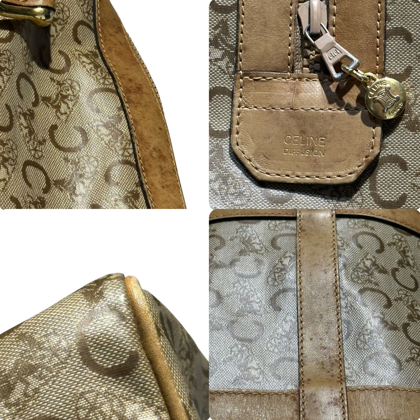 CELINE(セリーヌ) C Macadam Handbag C マカダム ハンド バッグ 