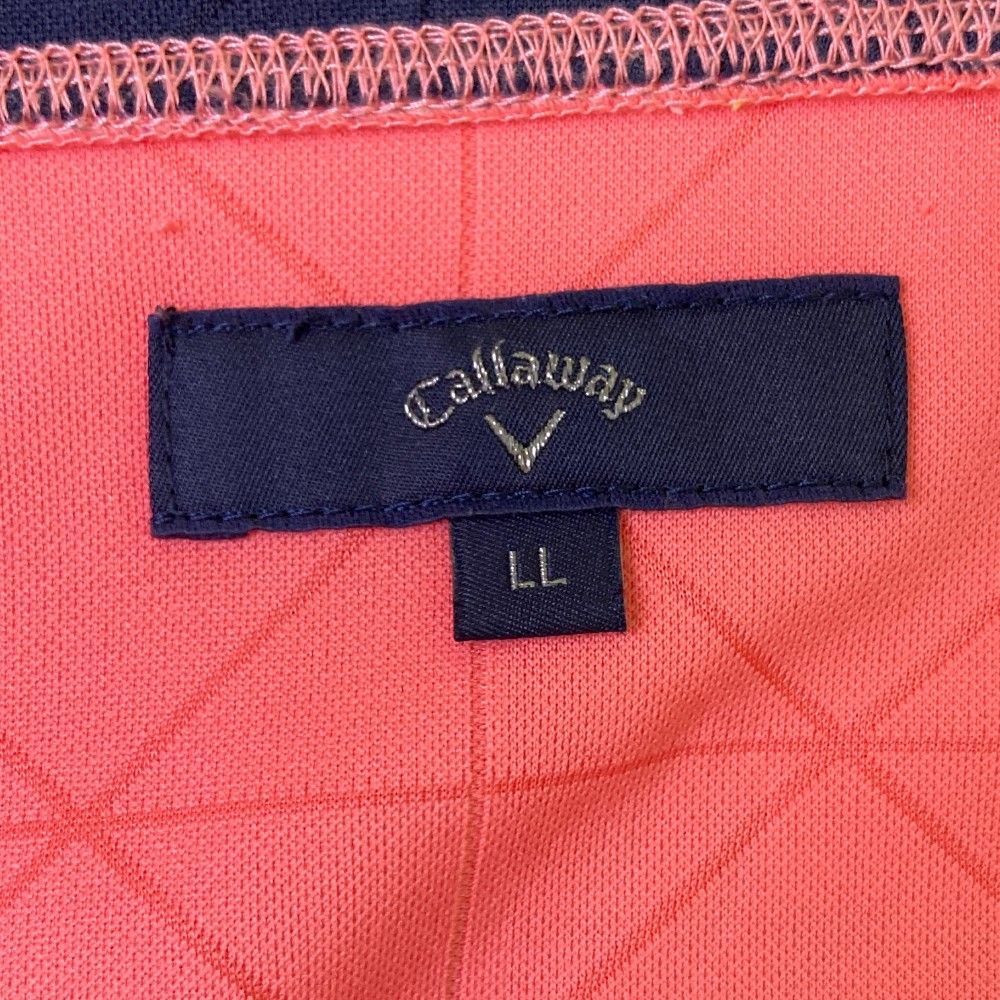 サイズ：LL CALLAWAY キャロウェイ  ジップジャケット  ピンク系 [240101445523] ゴルフウェア メンズ ストスト サイズ：LL CALLAWAY キャロウェイ ジップジャケット ピンク系