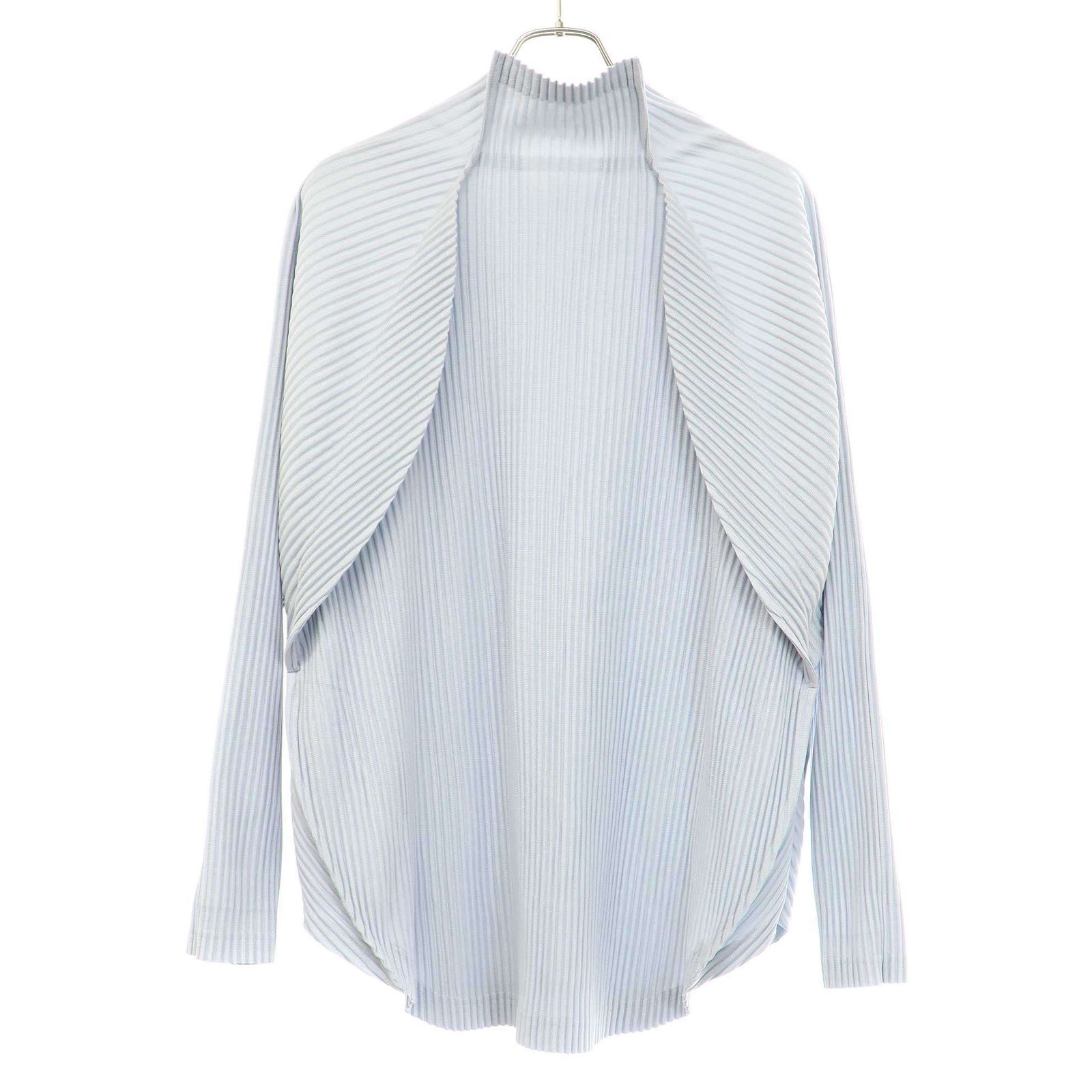 オムプリッセ イッセイミヤケ プリーツカットソー 長袖 3 グレー 中古