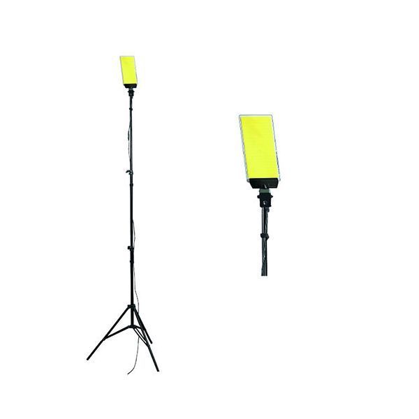 YAZAWA 1灯式スタンドパネルライト 調光 赤外線リモコン付 SL005