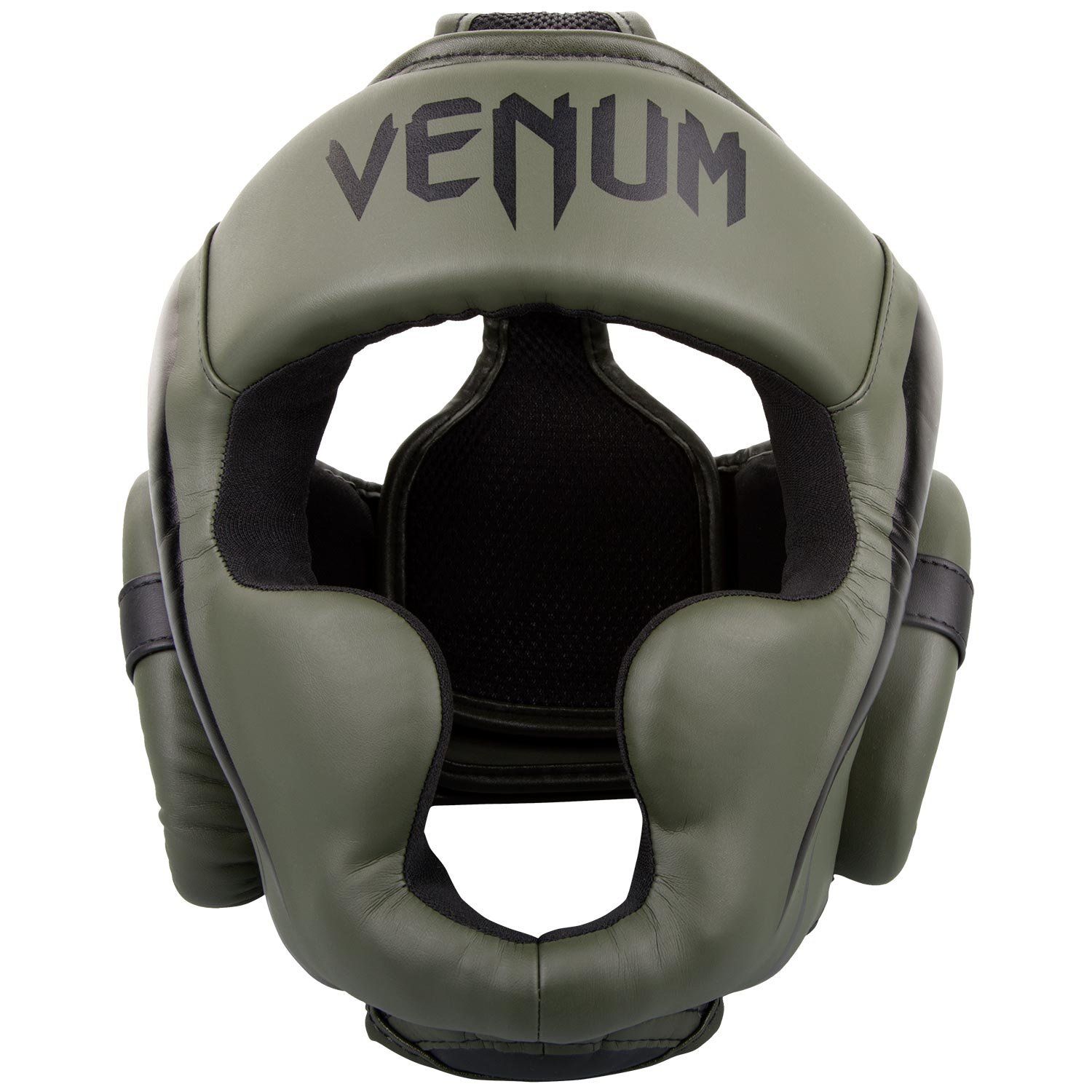 Venum Elite ヘッドギア - カーキ ブラック カーキ色 黒い ほとんどの人に適合するワンサイズ