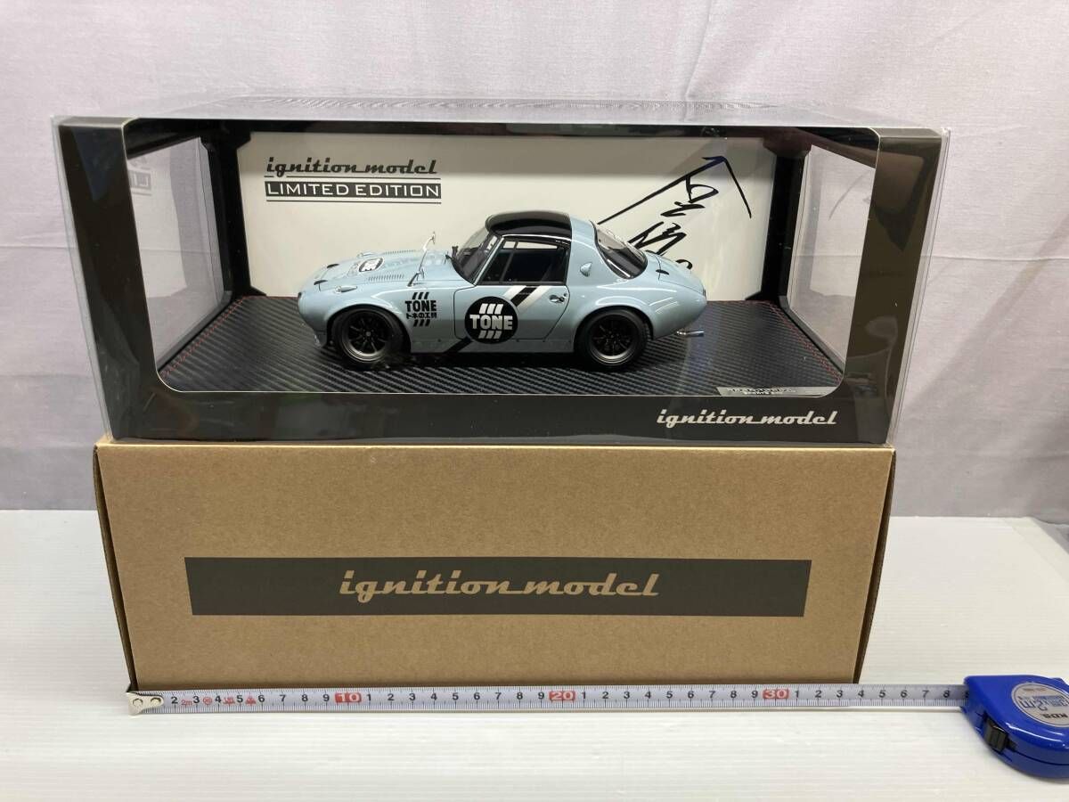 現状品 ignition model 1|18 Toyota Sports 800 NOB Hachi 2025 TAS Ver Light Gray ｉｇｎｉｔｉｏｎ ｍｏｄｅｌ