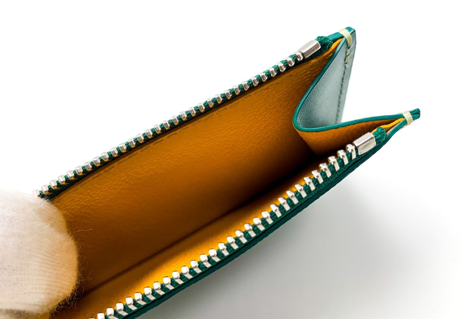 GOYARD ゴヤール カードケース グリーン 付属品完備 GOYARD 美品 ゴヤール サンピエール カードケース パスケース