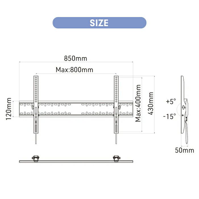 壁掛けテレビ 金具 TV 角度調整 上下 前後傾チルト 60 86V 大型対応 耐荷重60kg 水平器付き 壁掛け金具 紐ロック式 WWW_OLIVIERBERNSTEIN_COM