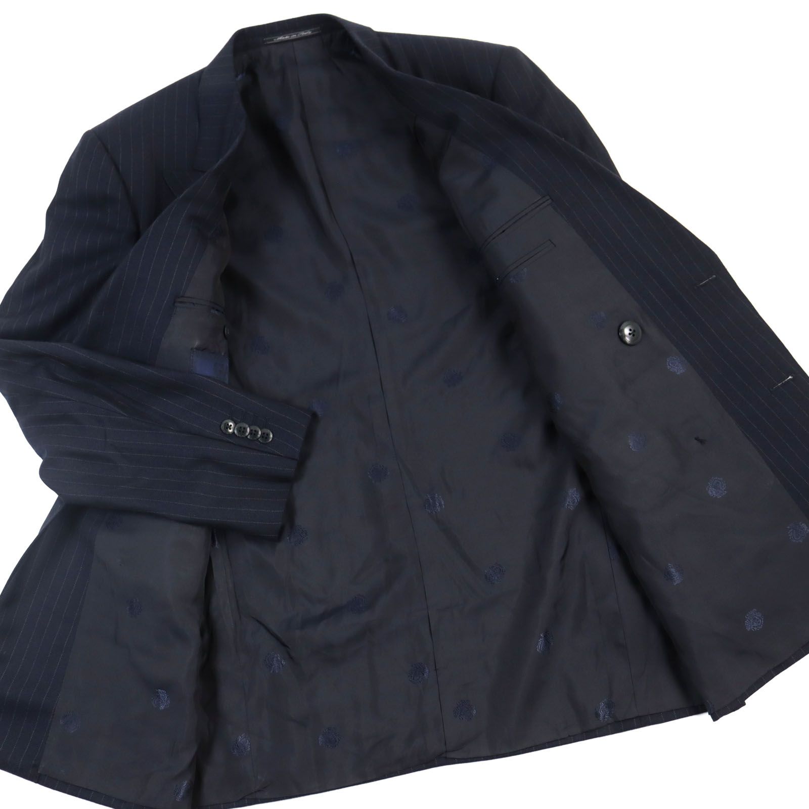 美品○Gianni Versace ジャンニヴェルサーチ カシミヤ100% ロゴボタン 
