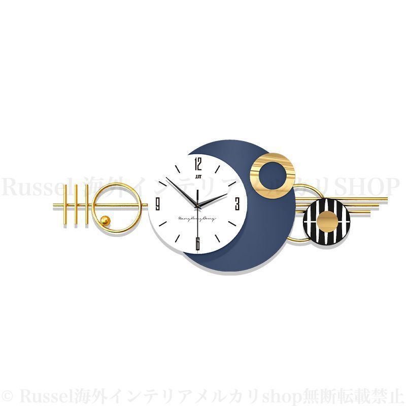 掛け時計 ラグジュアリー  アナログ  北欧 ウォール クロック アート A 掛け時計 ラグジュアリー 全長 100cm 静音 アナログ おしゃれ