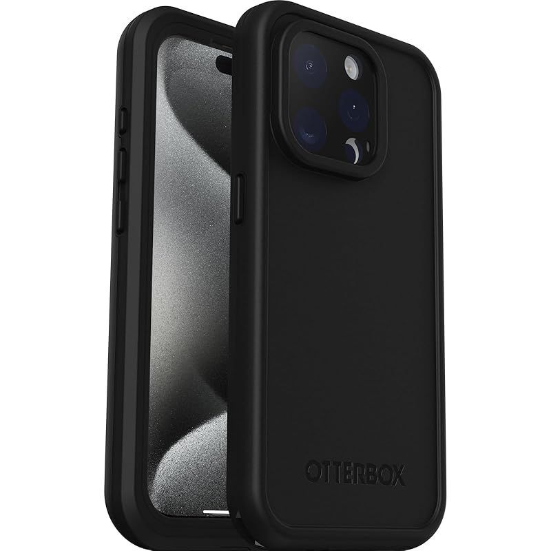 OtterBox iPhone 15 Pro LifeProof FRE 防水 防塵 防雪 耐衝撃 ケース MagSafe対応 Black