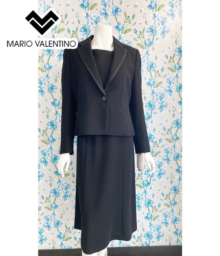 MARIO VALENTINO フォーマル　礼服　喪服　ワンピース　スーツ MARIO VALENTINO ブラックフォーマルスーツ 喪服 礼服 マリオ