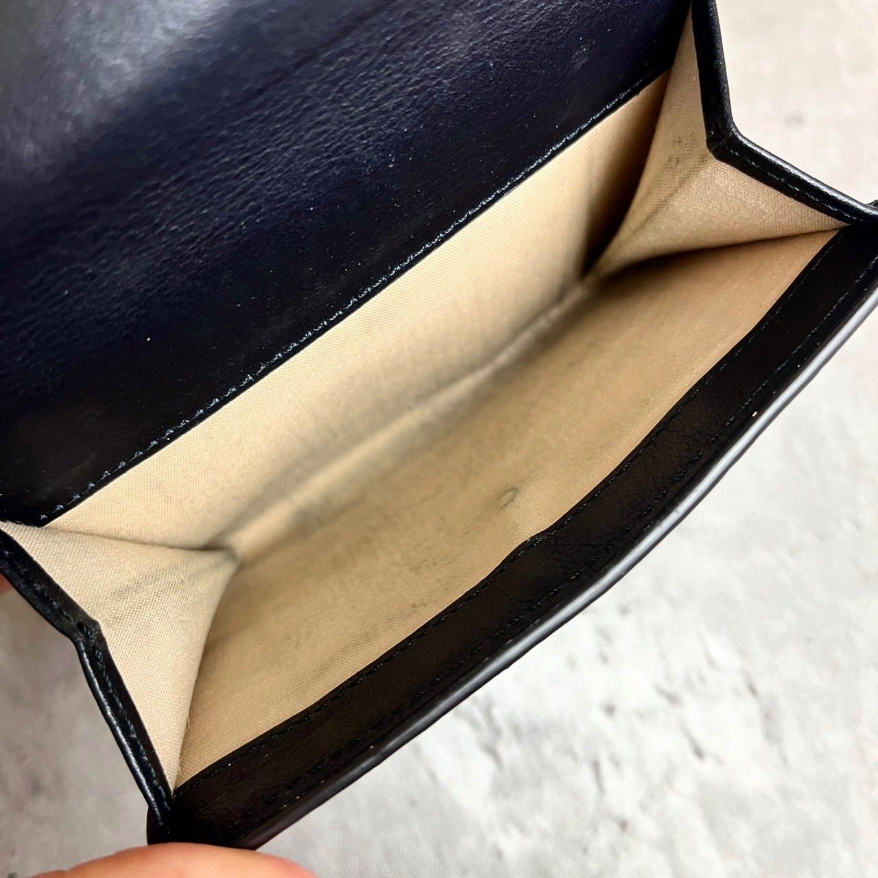 ✨良品✨ Chloe クロエ 三つ折り財布 Cロゴ クロコ型押し ゴールド金具 