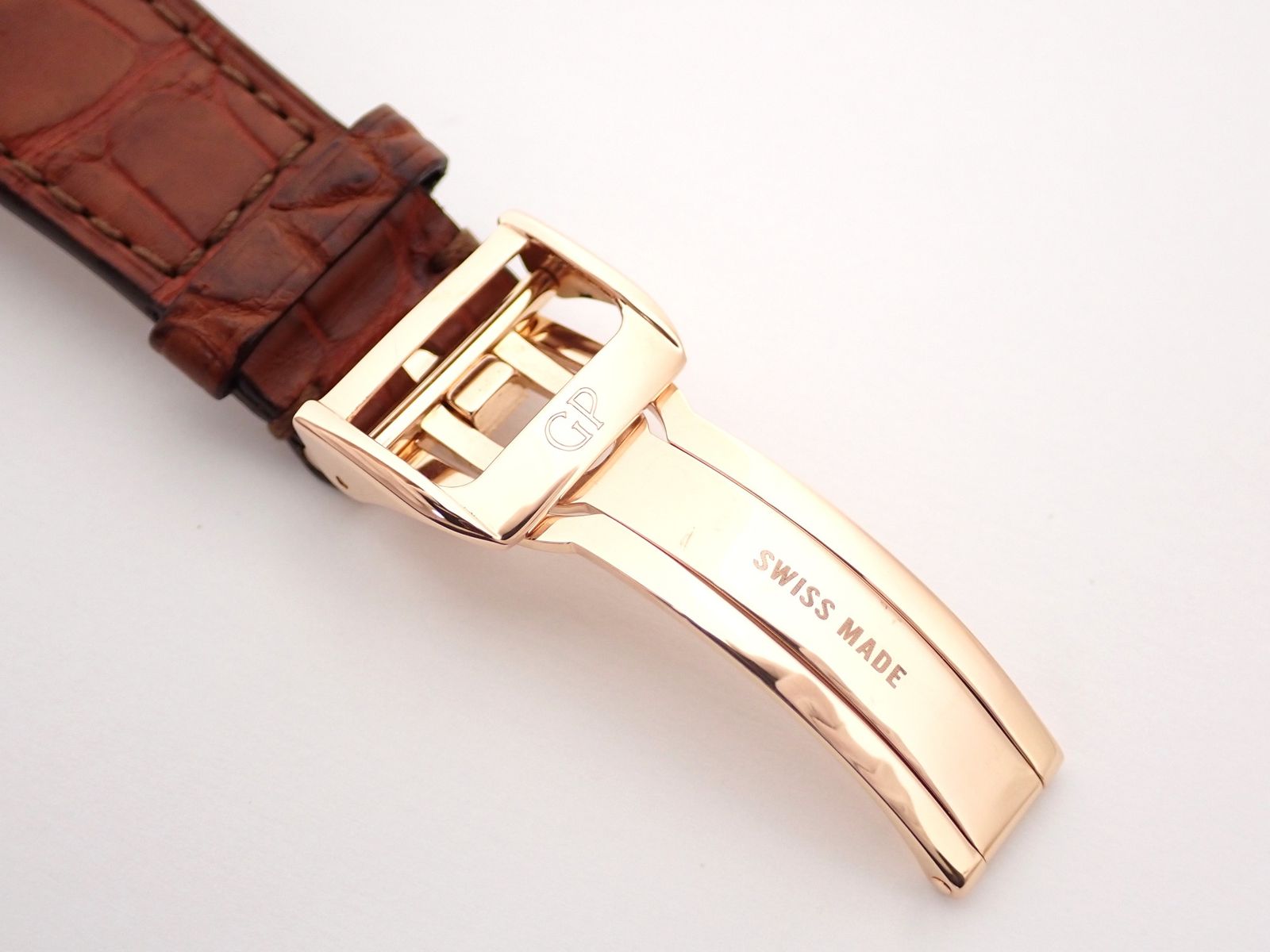 新仕上げ済 GIRARD PERREGAUX(ジラール・ペルゴ) ウォッチ ヴィンテージ1945 25835-35-161-0 自動巻き 腕時計 シルバー AT PG/革
