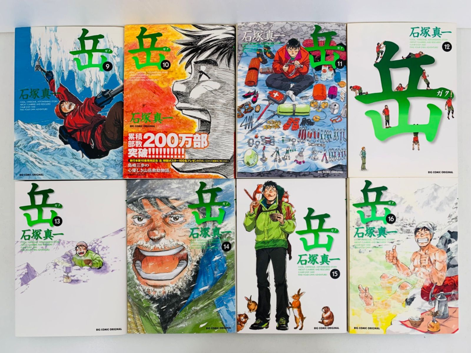 漫画コミック【岳1-18巻・全巻完結セット＋傑作集ベストクライミング】石塚真一⑦ 漫画コミック【岳1-18巻・全巻完結セット＋傑作集ベスト