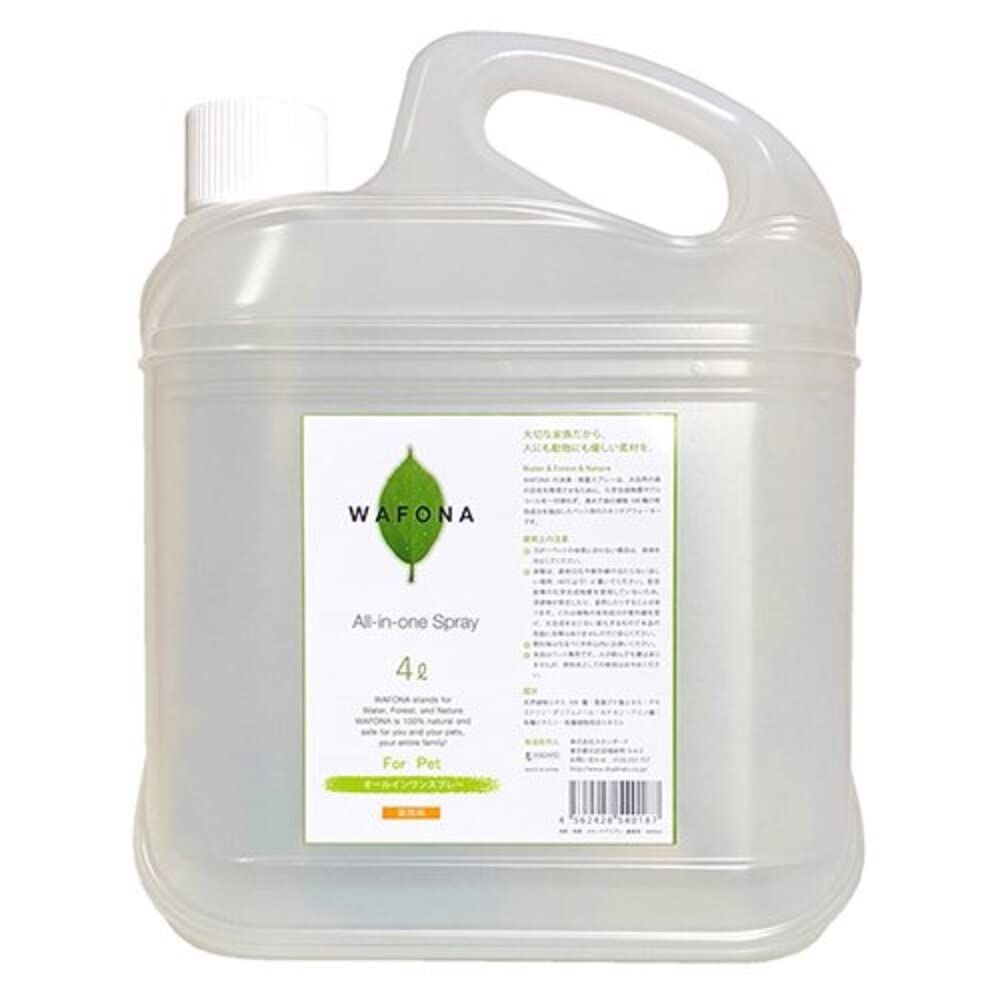 WAFONA オールインワンスプレー 消臭除菌スキンケア 業務用 4000ml 全身ケア 除菌 消臭 犬用品