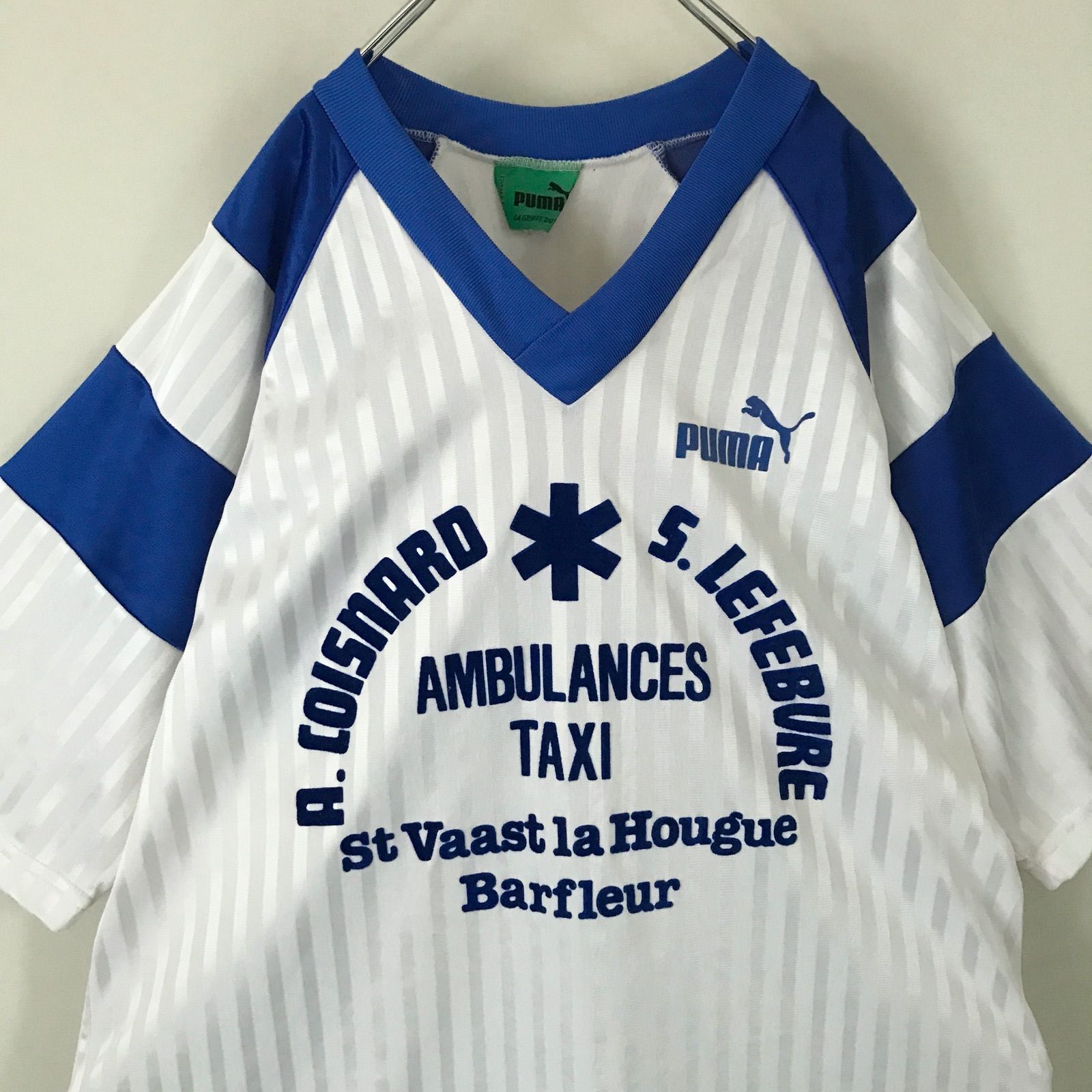 フランス製 プーマ ゲームシャツ puma vintage ビンテージ プーマ☆フランス製☆フランスサッカーゲームシャツ