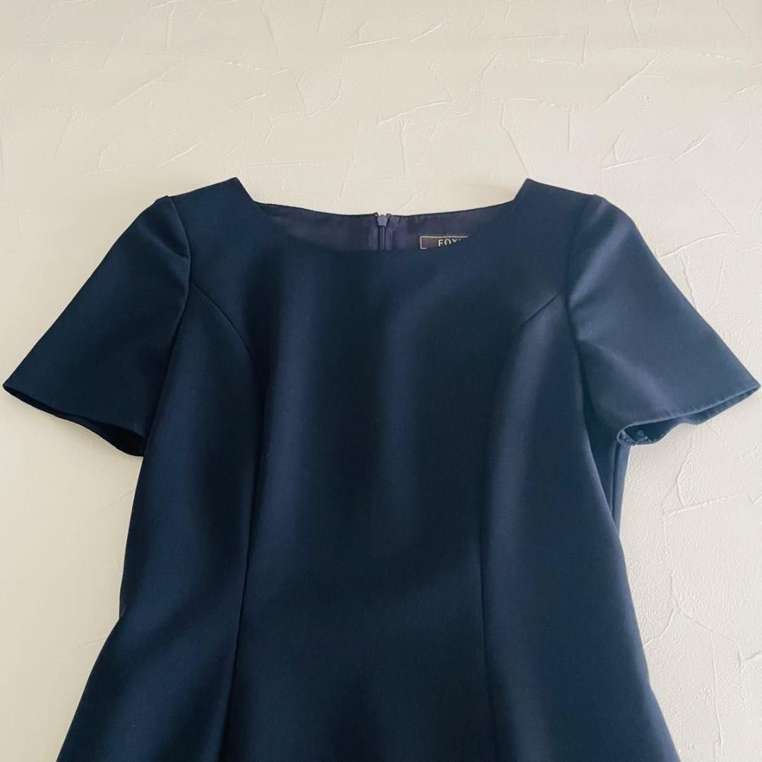 FOXEY フォクシー ワンピース 38 ブラック セットアップ単品 美品