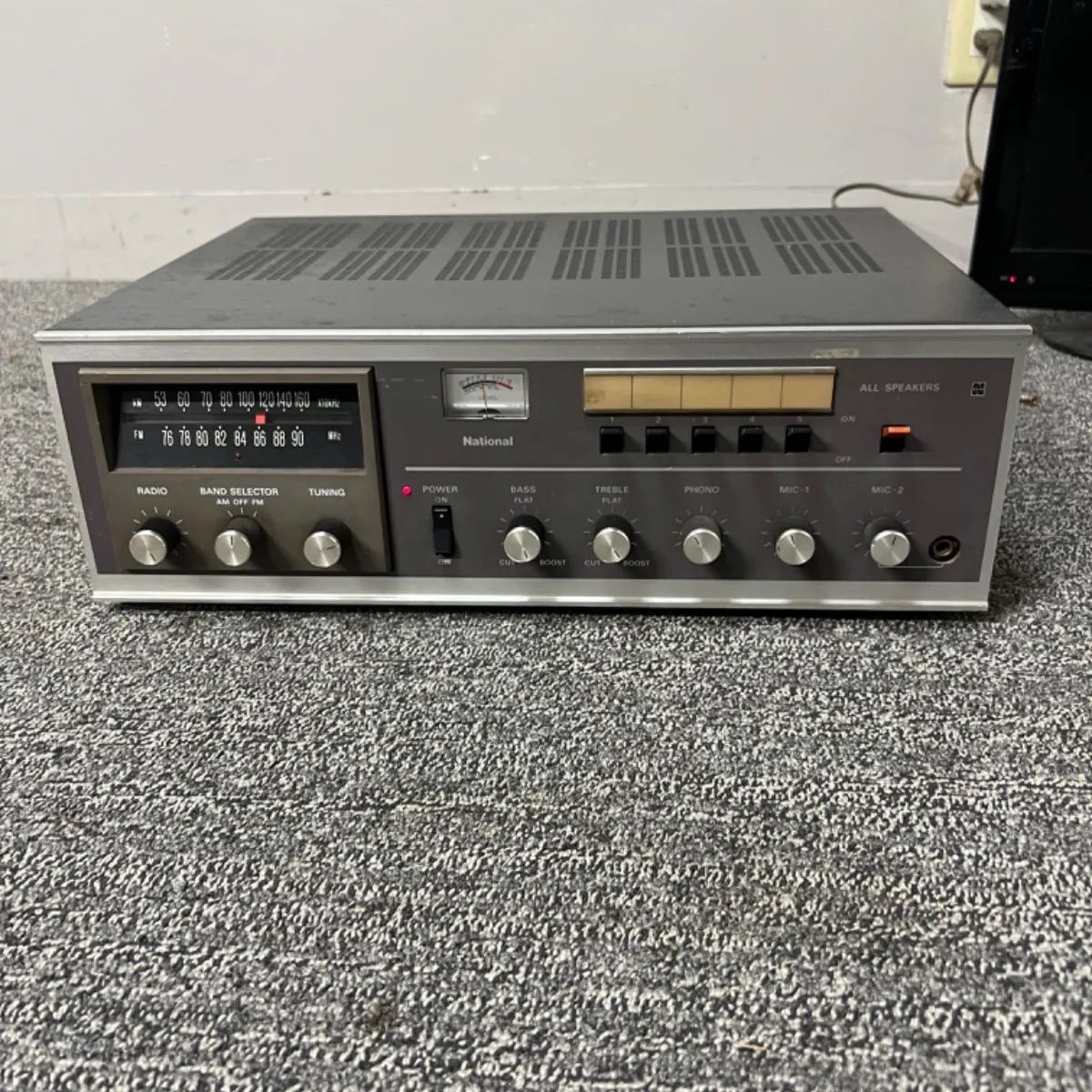 53)＊ナショナル 卓上型音響装置 パナアンプ 60R WA-605