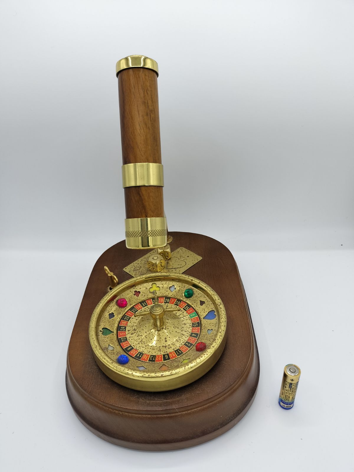 オルゴール 万華鏡 音楽 楽器 ルーレット 回転 置物 年代物 レア