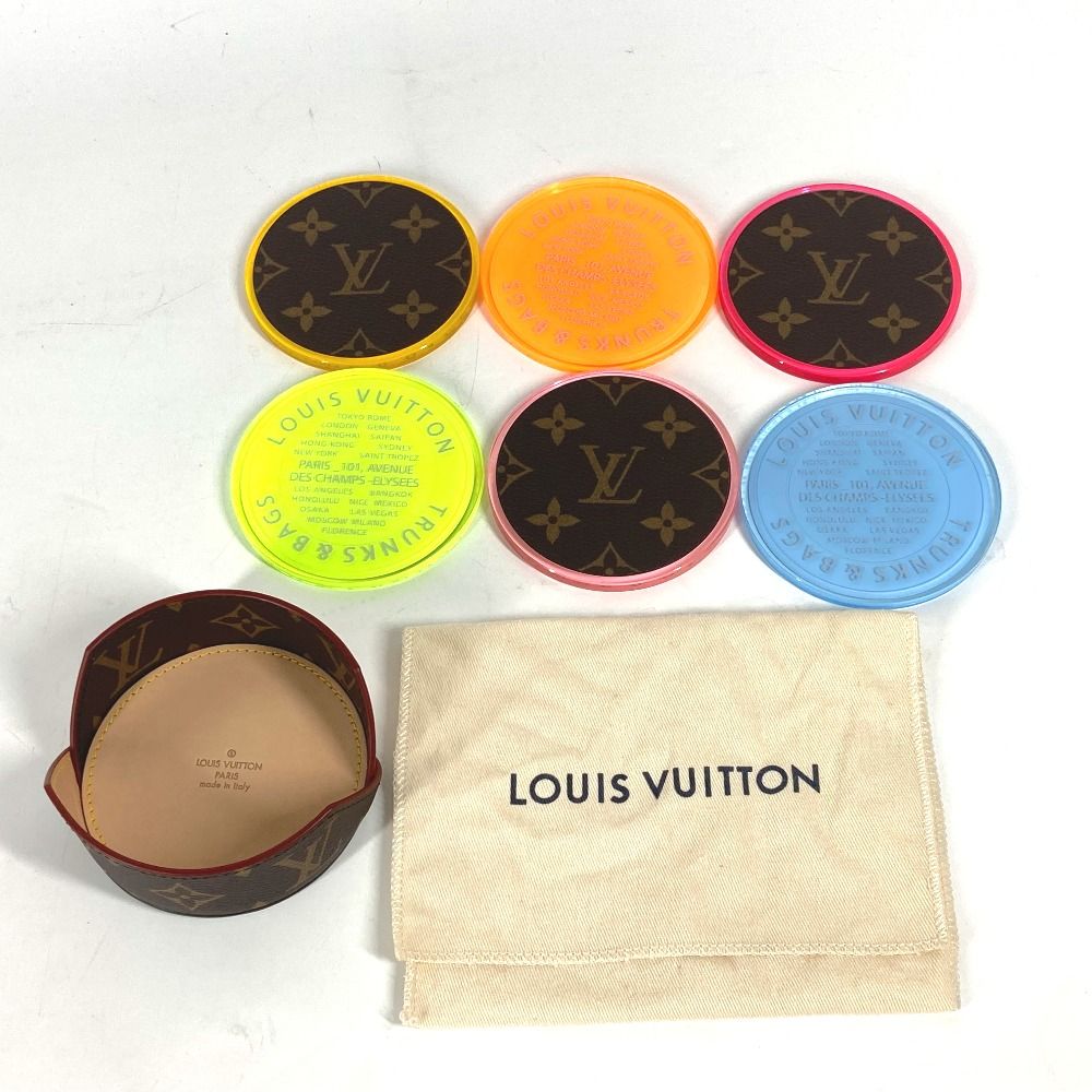 LVタンブール用モノグラム・カラーグラデーション キャンバス L LOUIS VUITTON ルイヴィトン 雑貨 コースター ネオンカラー