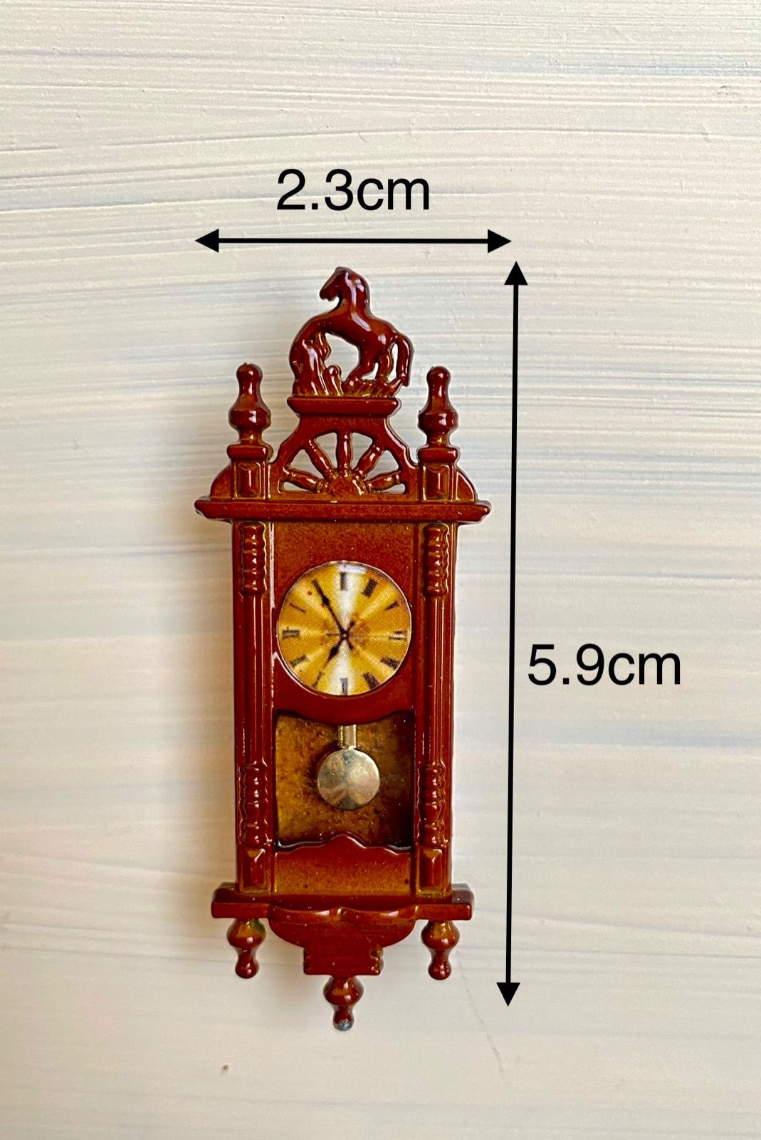 ドールハウス ミニチュア アンティーク調 壁時計 タイプ① - メルカリ