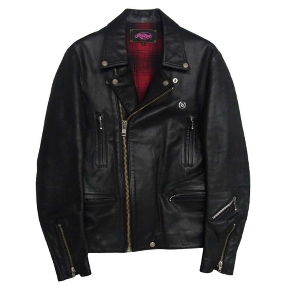 ROTAR ローター 710751005 ダブル ライダース 牛革 ジャケット ブラック系