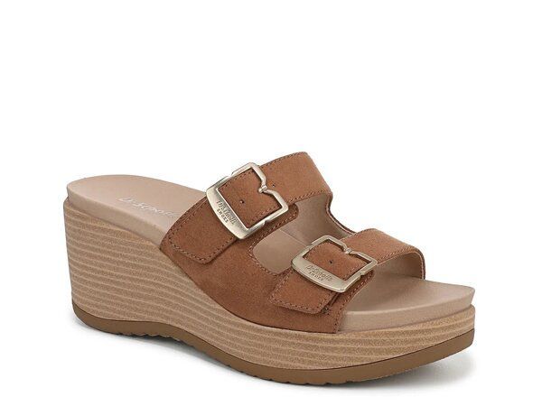 【送料無料】 ドクター・ショール レディース サンダル シューズ Cali Breeze Wedge Sandal Honey Brown