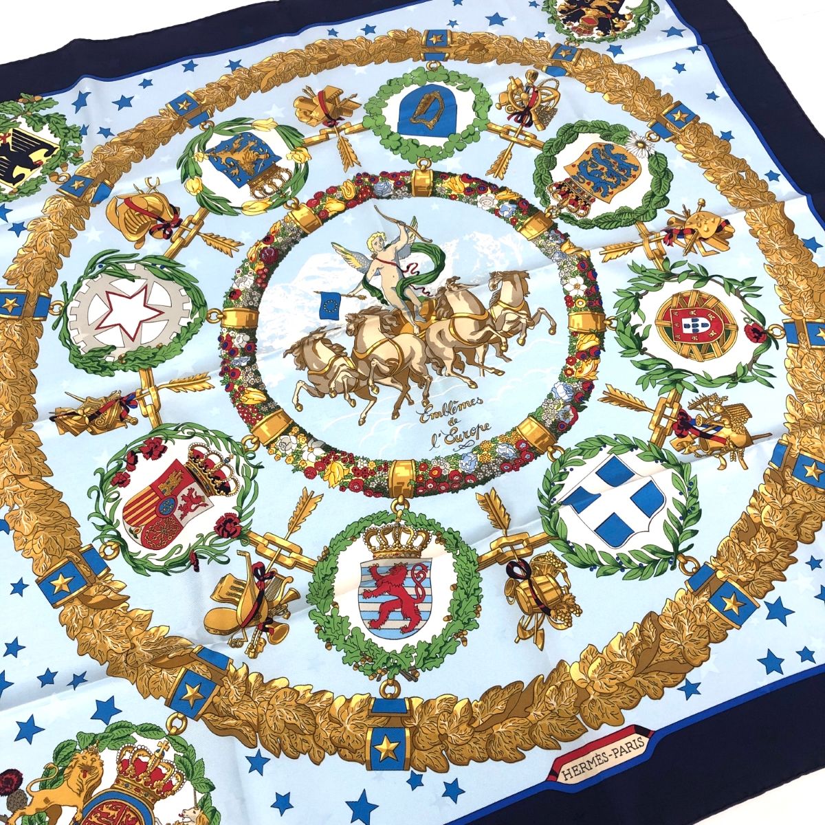 HERMÈS エンブレム・オブ・ヨーロッパ スカーフ HERMES エルメス スカーフ カレ90/Emblemes de L'Europe