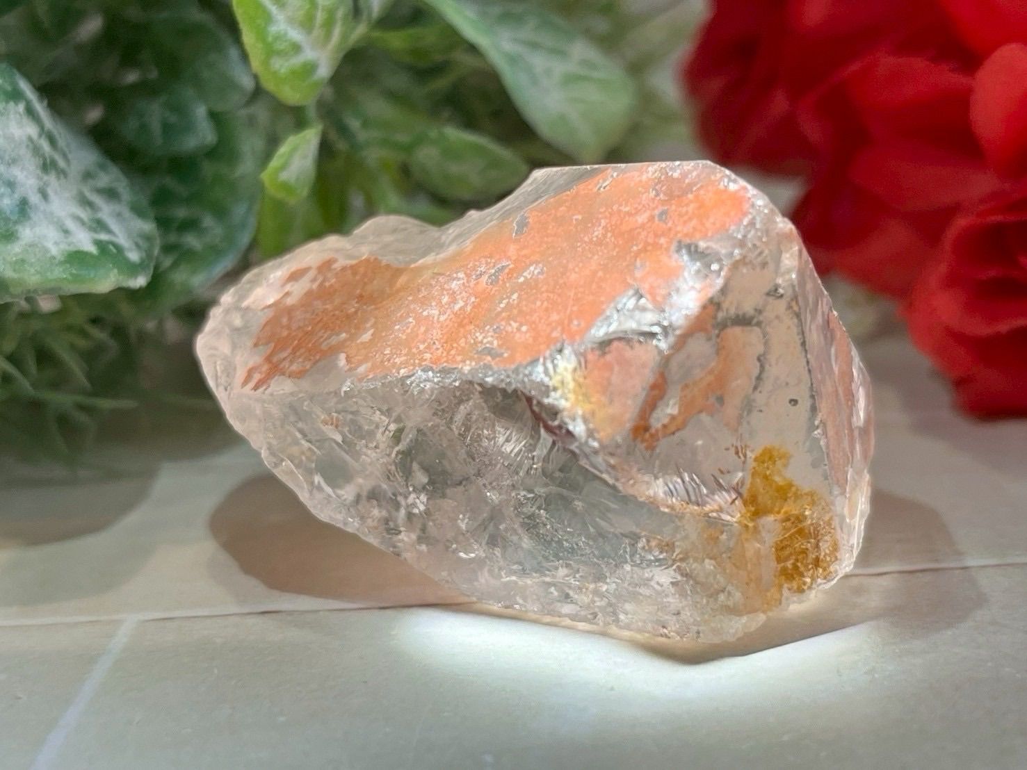 水晶 ヘマタイト