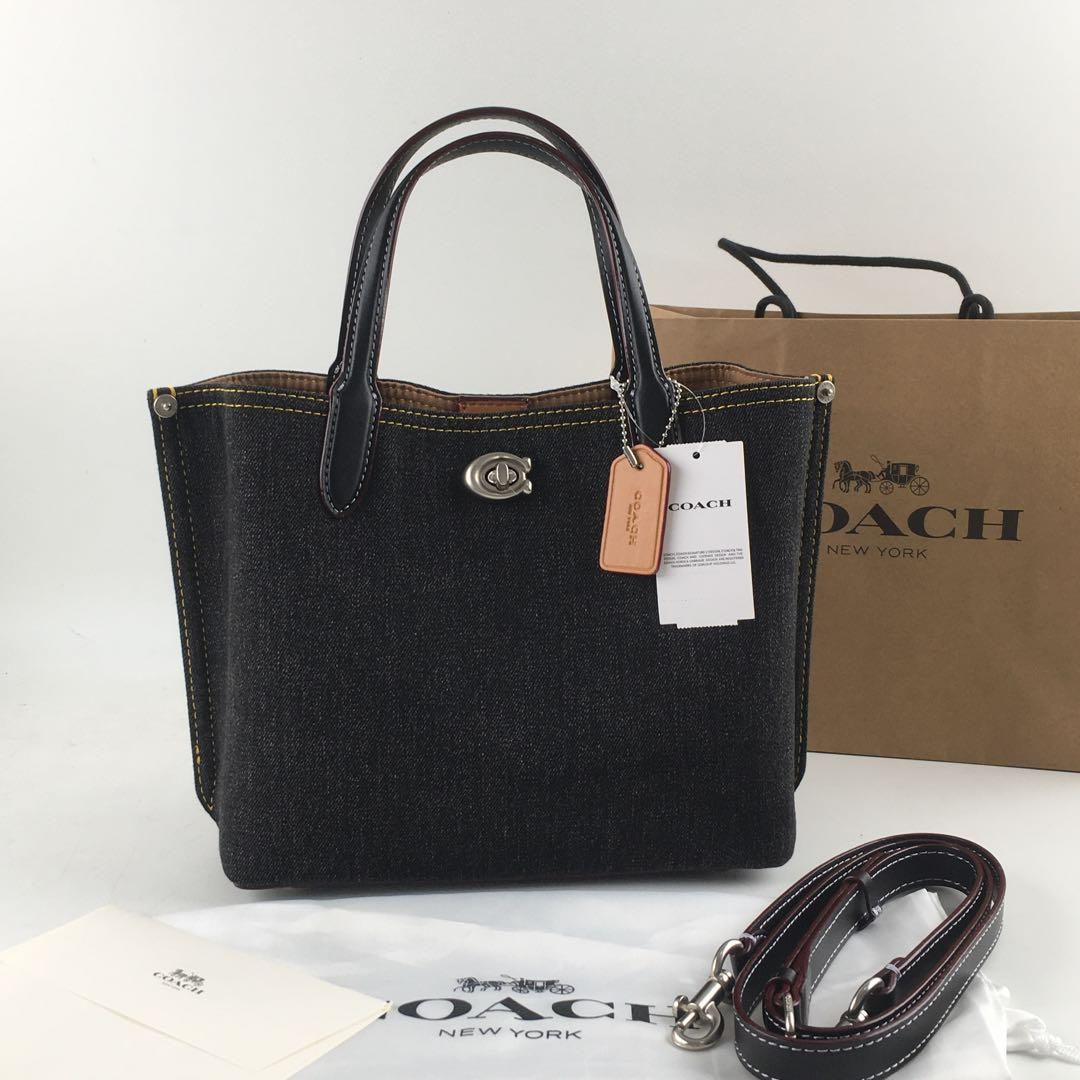 新品 COACH デニム 2WAY 斜め掛けトートバッグCR708