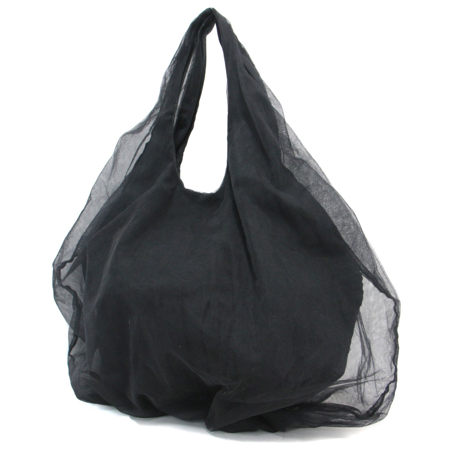 HELOYSE エロイーズ バッグ トート ショルダー 鞄 カバン ブラック 黒 バルーン チュール おしゃれ シンプル 普段使い きれいめ