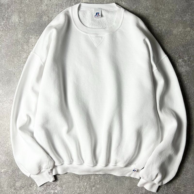 00s RUSSELL 無地 前V スウェット トレーナー XXL / 00年代 オールド 