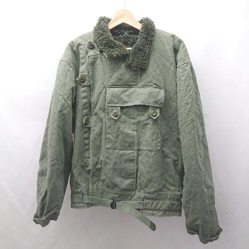 ⊇ WAIPER ワイパー スウェーデン軍 長袖 モーターサイクルジャケットC52 サイズ表記なし グリーン系 メンズ E 1507030002923