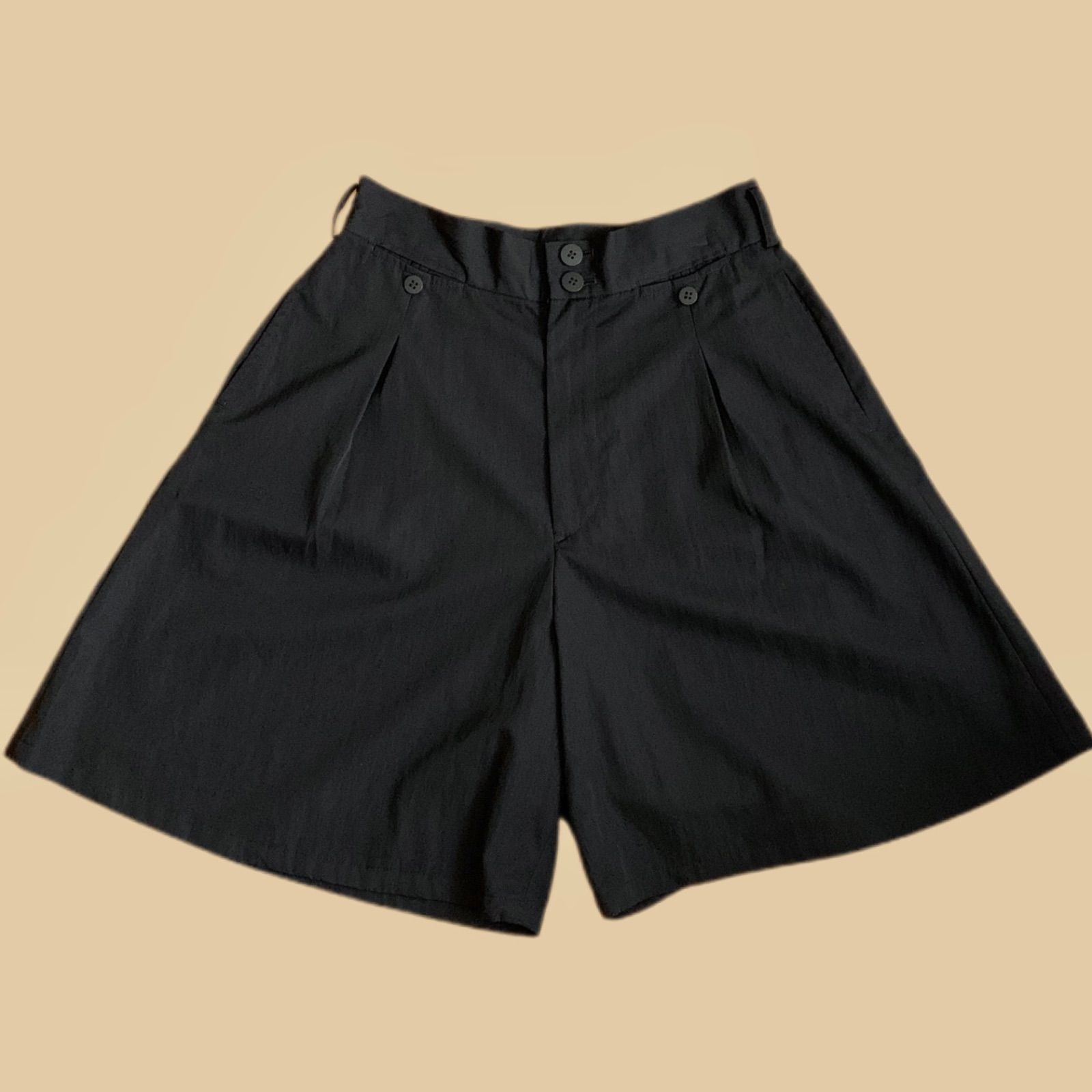 11aw Y's yohji yamamoto ワイズ ウールギャバ ナイロン混キュロット