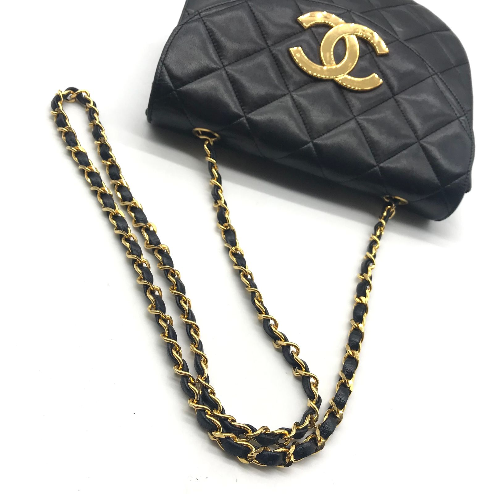 CHANEL シャネル デカココ ラムスキン マトラッセ チェーン ショルダー