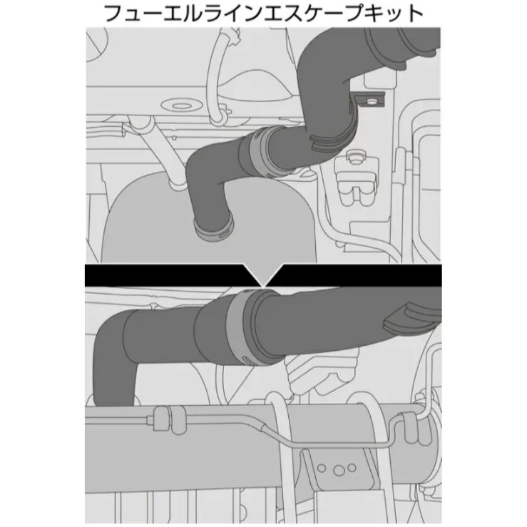 キャラバンE26 純正フューエルライン 車