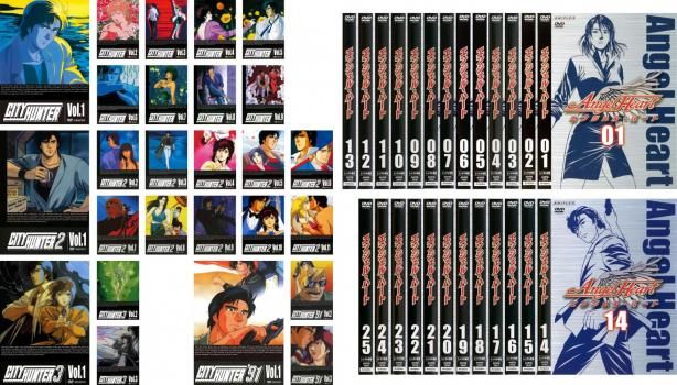 全巻セット【中古】DVD▼CITY HUNTER シティーハンター 全9巻、2 全11巻、3 全3巻、’91 全3巻 + エンジェルハート 全25巻(51枚セット) レンタル落ち CITY HUNTER シティーハンター 全9巻、2 全11巻、3 全3巻、'91