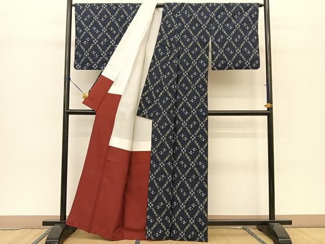 平和屋着物○本場琉球絣 紬 正絹 逸品 BAAT0812yc - メルカリ 