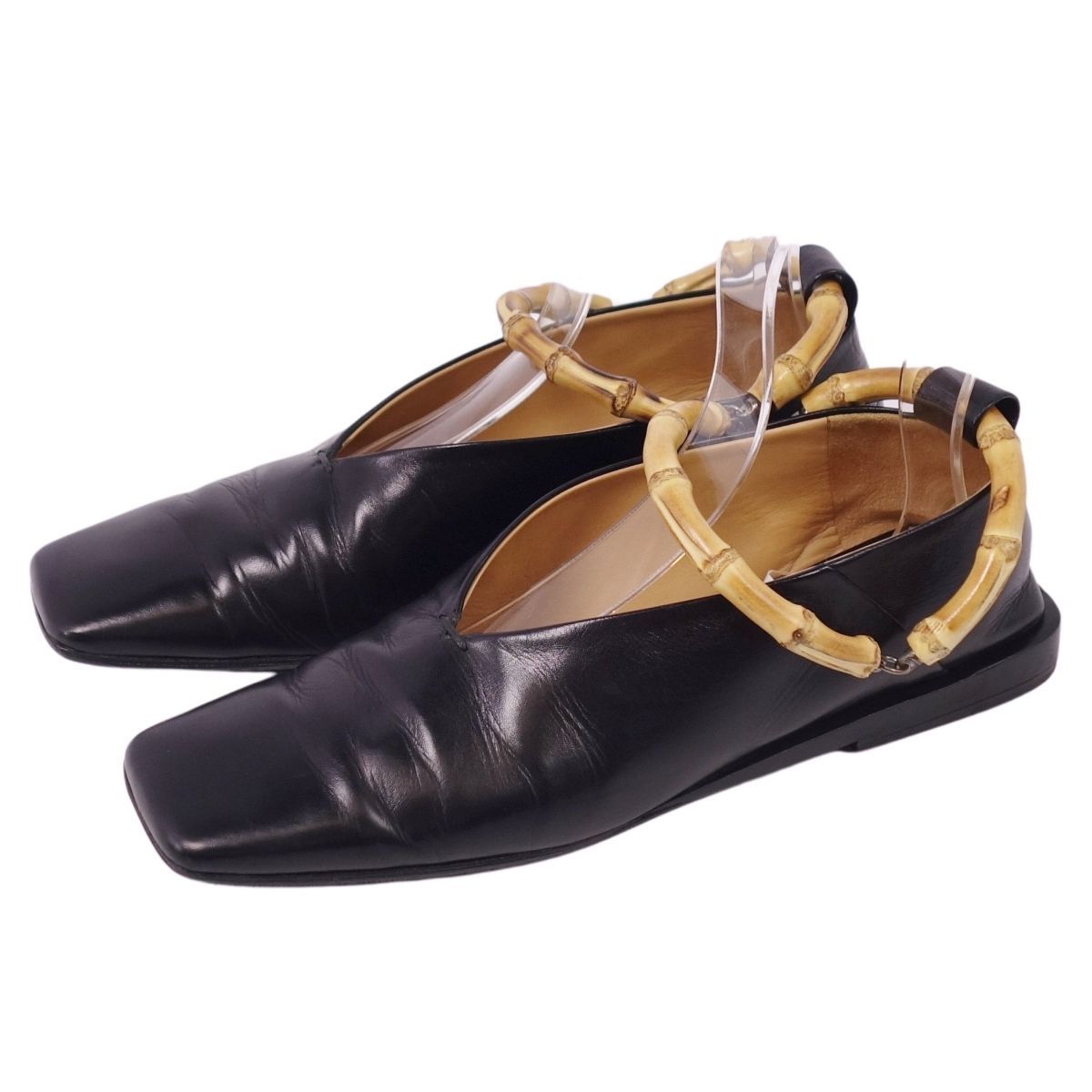 【美品】JIL SANDER アンクルリング パンプス 37 JIL SANDER ジルサンダーアンクルリングパンプス37.5 美品