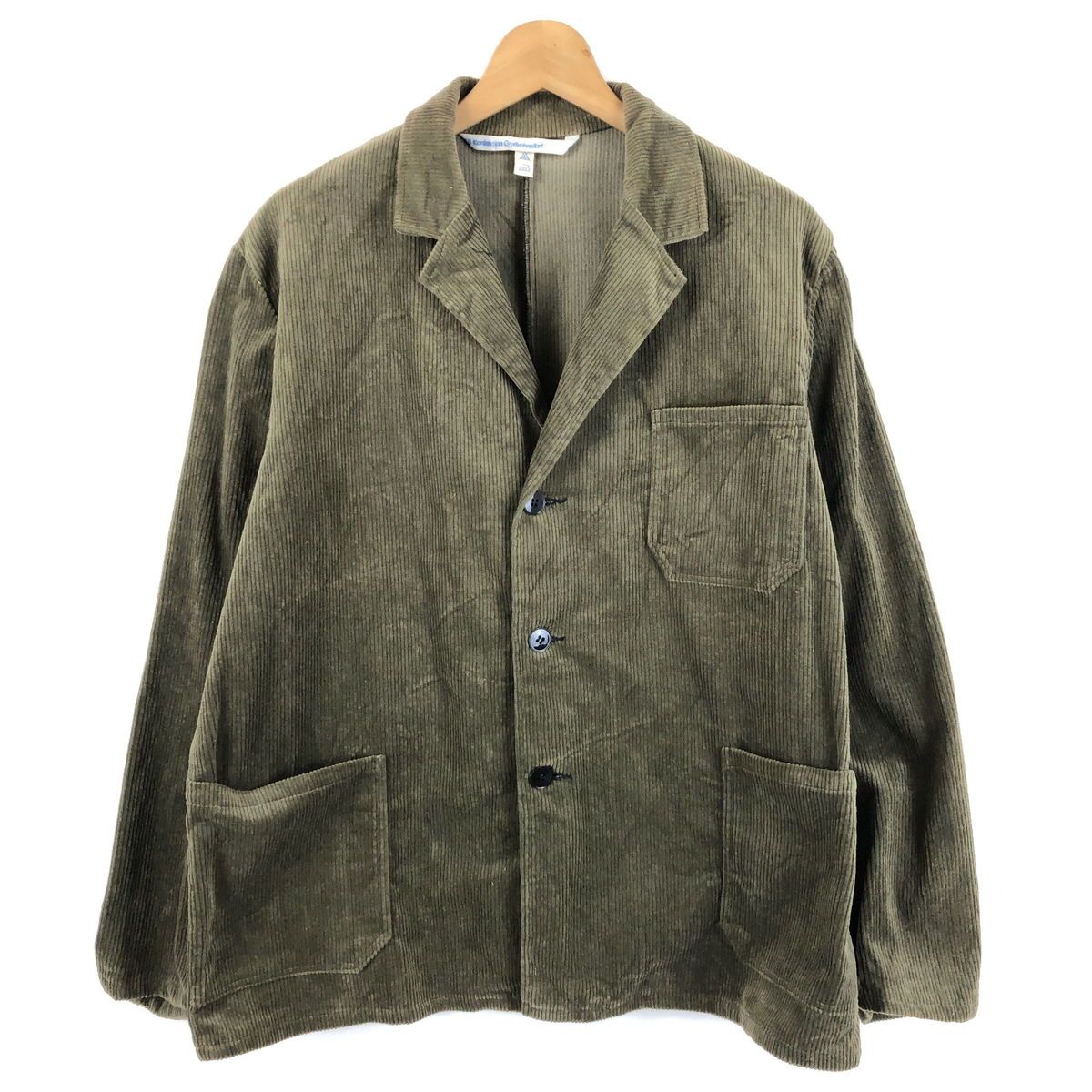 【古着】 70s veb konfektion ロガージャケット コーデュロイ ヴィンテージ オリーブ系 メンズM 【中古】 n047964