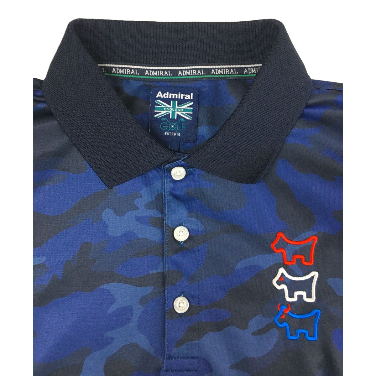 Mens Polo shirt Super Stretch Scotty Cameron x Admiral Black