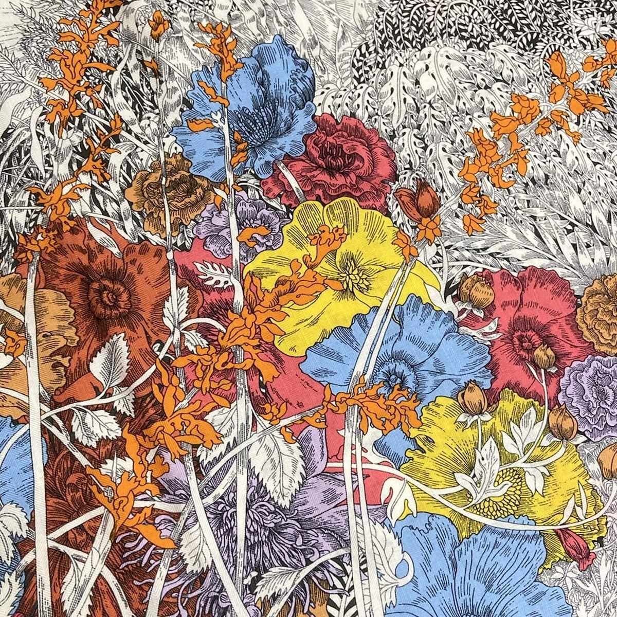 HERMES ショール retour a la nature 自然回帰 140 Retour a la Nature