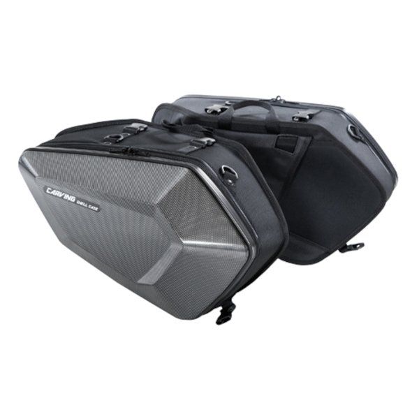 【新品･最短当日出荷】TANAX  タナックス MOTOFIZZ サイドバッグ カービングシェルケース カーボン柄 片側16L MFK-272 (2501791)