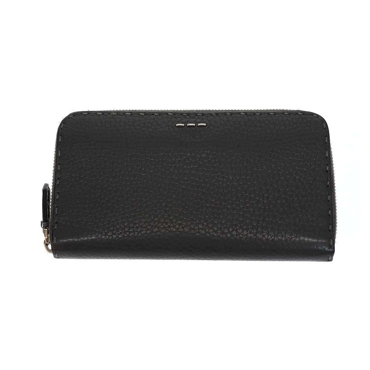 美品 FENDI ブルーグレー レザー 長財布 ラウンドジップ 楽天市場】フェンディ セレリア ラウンドファスナー 長財布