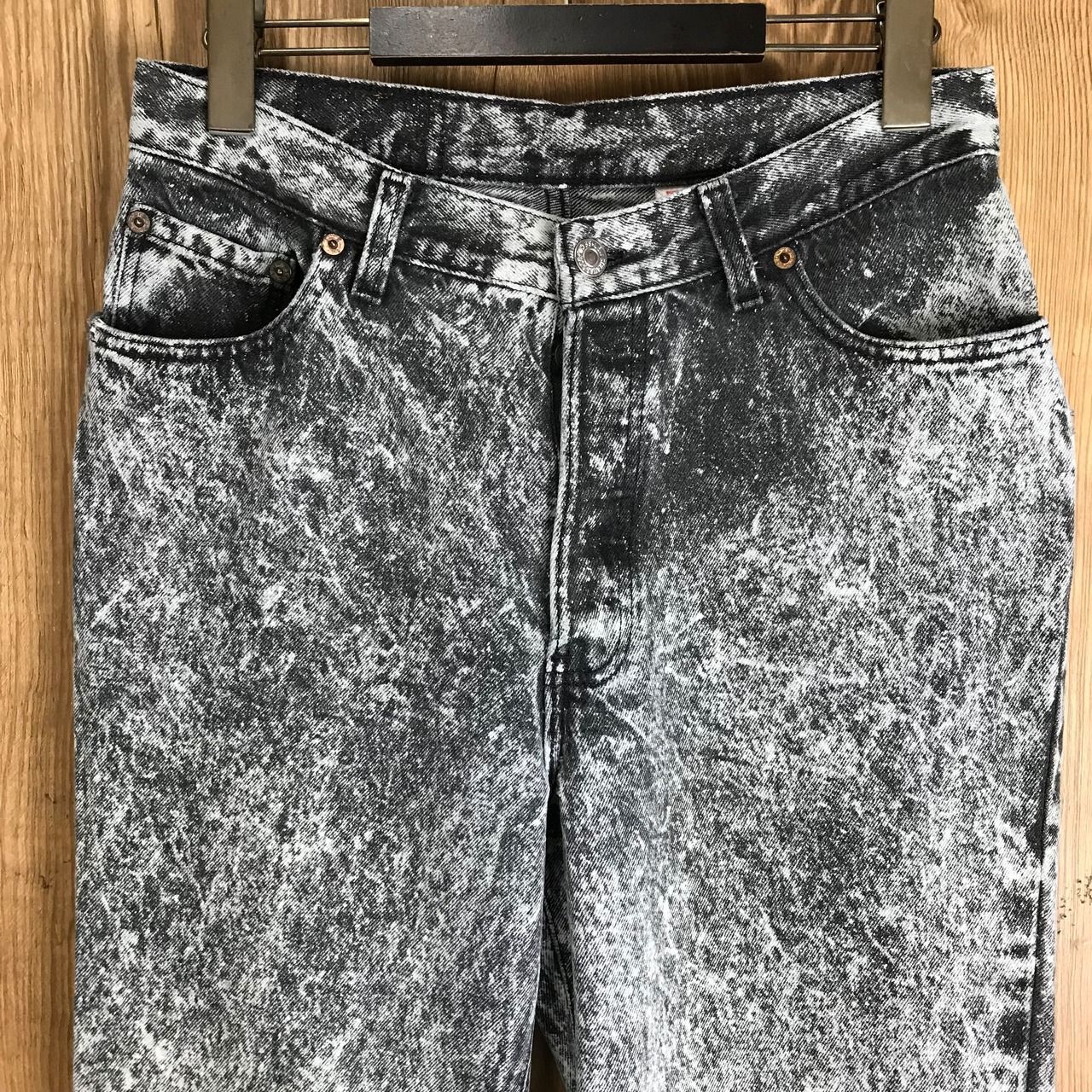 USA製 90s Levi's リーバイス ケミカルウォッシュ ブラック