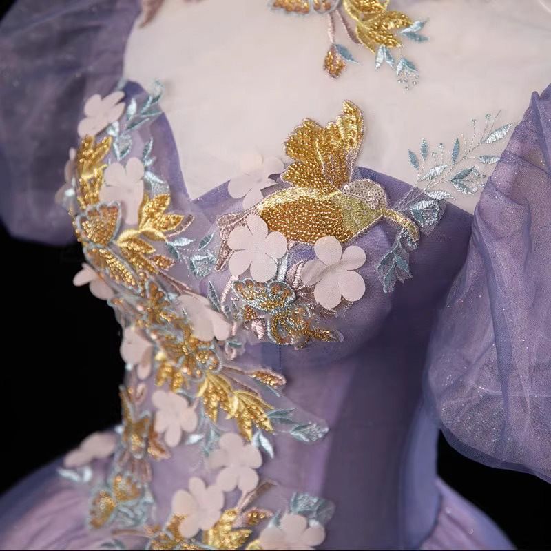 年会イブニングドレス 発表会 ステージパフォーマンス 独唱用 ボリュームスカート エレガントドレス 女性用-9.19 MAAHADDERANG_COM