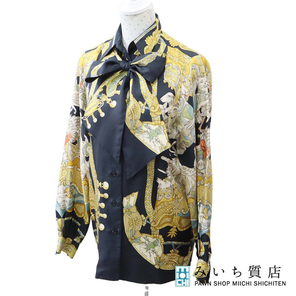 HERMES ボウタイ カラフル シルク100% HERMES ボウタイ カラフル シルク100% シルクツイルタイ 7 cm